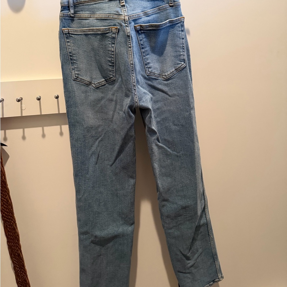 Re/Done High Rise Blue Jeans - Picture 3 of 3